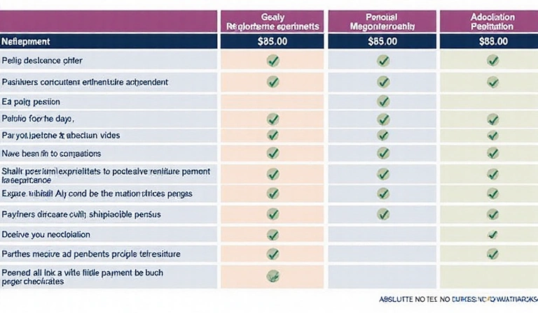Tableau comparatif des régimes de retraite